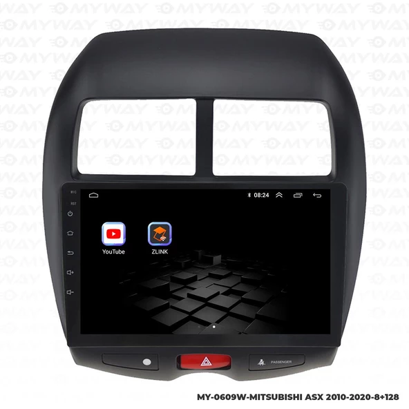 Araç Multimedya Mitsubishi Asx Android 12 Carplay 4Gb Ram + 64Gb Hdd Navigasyon Ekran MYW - 5