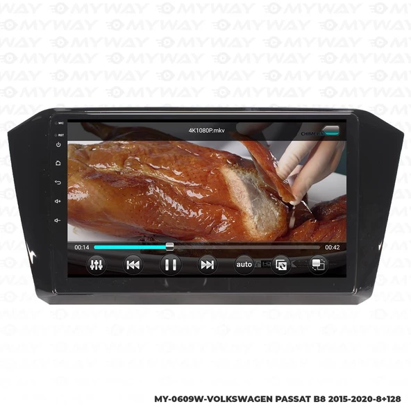 Araç Multimedya Volkswagen Passat B8 Android 12 Carplay 4Gb Ram + 64Gb Hdd Navigasyon Ekran MYW