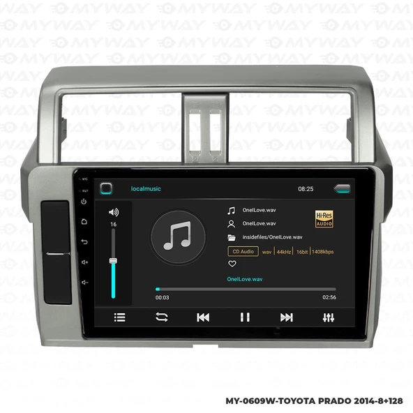 Araç Multimedya Toyota Prado Android 12 Carplay 4Gb Ram + 64Gb Hdd 2014 Navigasyon Ekran MYW - Resim 2