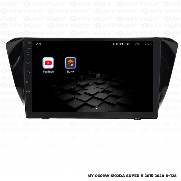 Araç Multimedya Skoda Superb Android 12 Carplay 4Gb Ram + 64Gb Hdd 2015-2020 Navigasyon Ekran MYW - Resim 5