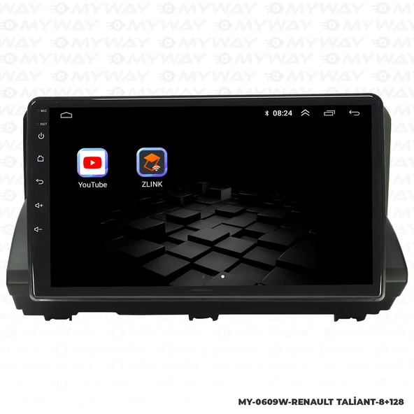 Araç Multimedya Renault Taliant Android 12 Carplay 4Gb Ram + 64Gb Hdd Navigasyon Ekran MYW - Resim 5