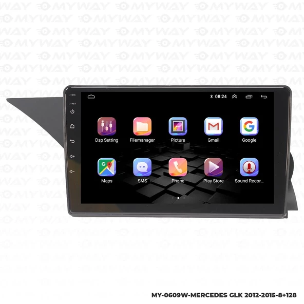 Araç Multimedya Mercedes Glk Android 12 Carplay 4Gb Ram + 64Gb Hdd Navigasyon Ekran MYW - 6