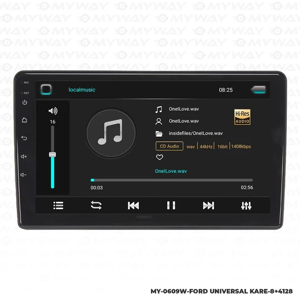 Araç Multimedya Ford S-Max Android 12 Carplay 4Gb Ram + 64Gb Hdd Navigasyon Ekran MYW - Resim 2