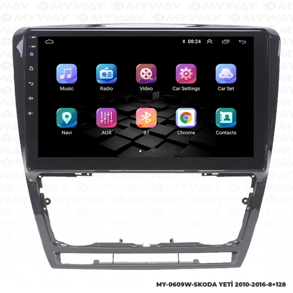 Araç Multimedya Skoda Yeti Android 12 Carplay 4Gb Ram + 64Gb Hdd 2010-2016 Navigasyon Ekran MYW - Resim 7