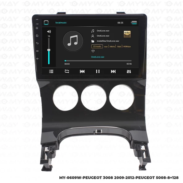 Araç Multimedya Peugeot 5008 Android 12 Carplay 4Gb Ram + 64Gb Hdd Navigasyon Ekran MYW - Resim 2