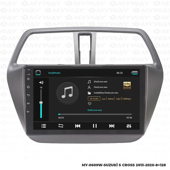 Araç Multimedya Suzuki S Cross Android 12 Carplay 4Gb Ram + 64Gb Hdd Navigasyon Ekran MYW - 2
