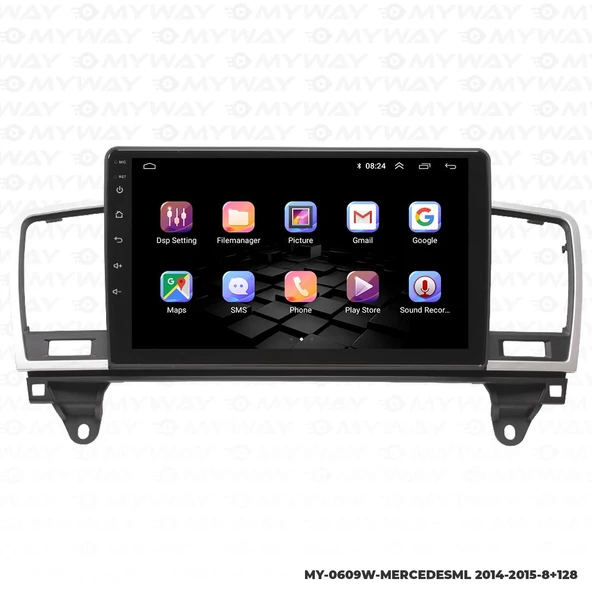 Araç Multimedya Mercedes Ml Android 12 Carplay 4Gb Ram + 64Gb Hdd 2014-2015 Navigasyon Ekran MYW - Resim 6