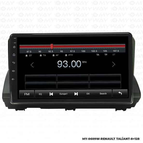 Araç Multimedya Renault Taliant Android 12 Carplay 4Gb Ram + 64Gb Hdd Navigasyon Ekran MYW - Resim 4