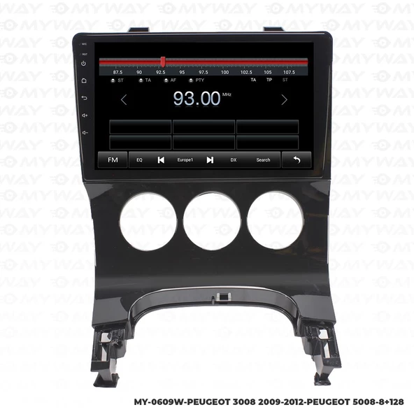 Araç Multimedya Peugeot 5008 Android 12 Carplay 4Gb Ram + 64Gb Hdd Navigasyon Ekran MYW - Resim 4