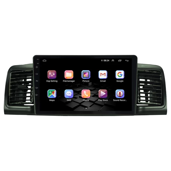 Araç Multimedya Toyota Corolla Android 12 Carplay 4Gb Ram + 64Gb Hdd 2002-2006 Navigasyon Ekran MYW - Resim 6