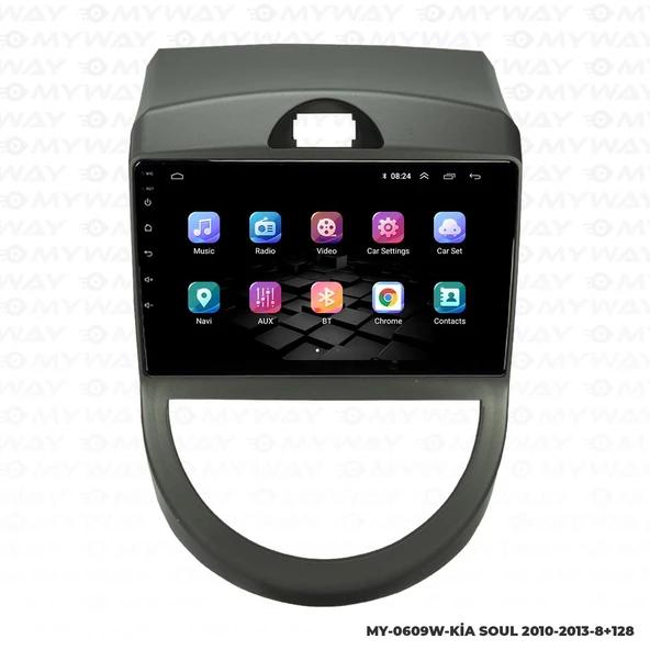 Araç Multimedya Kia Soul Android 12 Carplay 4Gb Ram + 64Gb Hdd Navigasyon Ekran MYW - 7