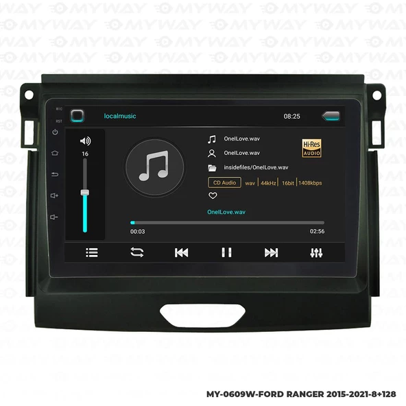 Araç Multimedya Ford Ranger Android 12 Carplay 4Gb Ram + 64Gb Hdd 2015-2021 Navigasyon Ekran MYW - Resim 2