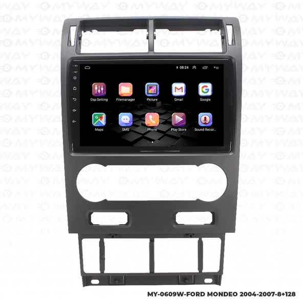 Araç Multimedya Ford Mondeo Android 12 Carplay 4Gb Ram + 64Gb Hdd Navigasyon Ekran MYW - 5