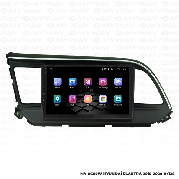 Araç Multimedya Hyundai Elantra Android 12 Carplay 4Gb Ram + 64Gb Hdd 2019-2020 Navigasyon Ekran MYW - Resim 7