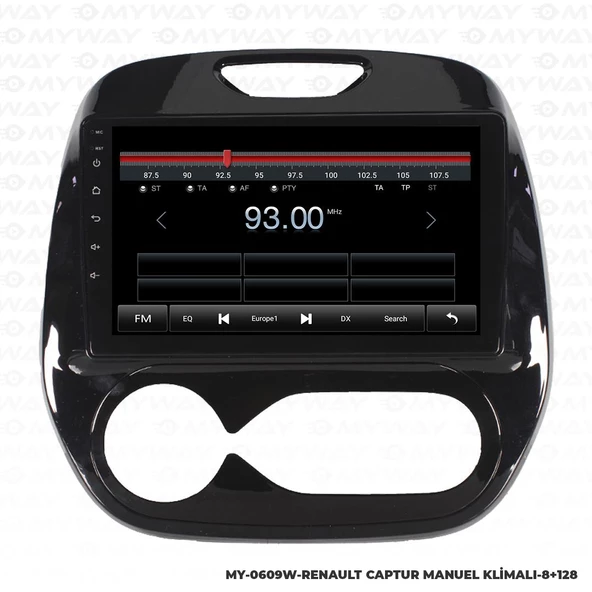 Araç Multimedya Renault Captur Android 12 Carplay 4Gb Ram + 64Gb Hdd Manuel Navigasyon Ekran MYW - Resim 4