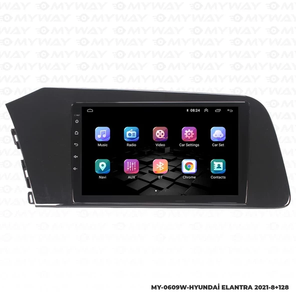 Araç Multimedya Hyundai Elantra Android 12 Carplay 4Gb Ram + 64Gb Hdd 2021 Navigasyon Ekran MYW - Resim 7