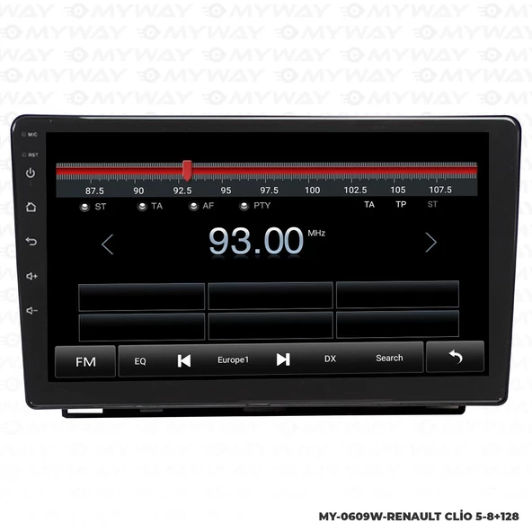 Araç Multimedya Renault Clio 5 Android 12 Carplay 4Gb Ram + 64Gb Hdd Navigasyon Ekran MYW - 4