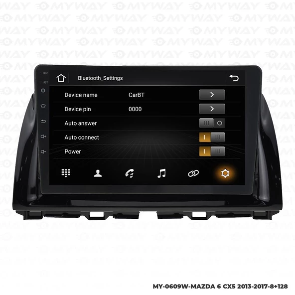 Araç Multimedya Mazda 6 Cx5 Android 12 Carplay 4Gb Ram + 64Gb Hdd Navigasyon Ekran MYW - Resim 3