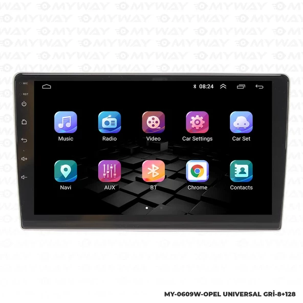 Araç Multimedya Opel Corsa D Android 12 Carplay 4Gb Ram + 64Gb Hdd Navigasyon Ekran MYW - 7