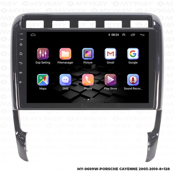 Araç Multimedya Porsche Cayenne Android 12 Carplay 4Gb Ram + 64Gb Hdd Navigasyon Ekran MYW - Resim 6