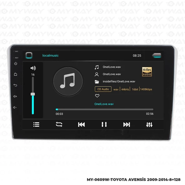 Araç Multimedya Toyota Avensis Android 12 Carplay 4Gb Ram + 64Gb Hdd 2009-2014 Navigasyon Ekran MYW - Resim 2