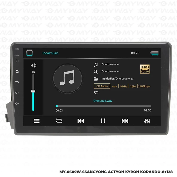 Araç Multimedya Ssanyong Kyron Android 12 Carplay 4Gb Ram + 64Gb Hdd 2008-2013 Navigasyon Ekran MYW - Resim 2