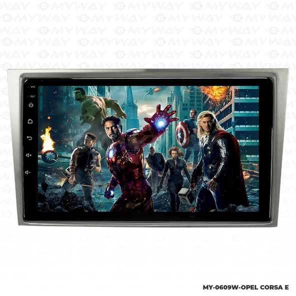 Araç Multimedya Opel Corsa E Android 12 Carplay 4Gb Ram + 64Gb Hdd Navigasyon Ekran MYW - Resim 3