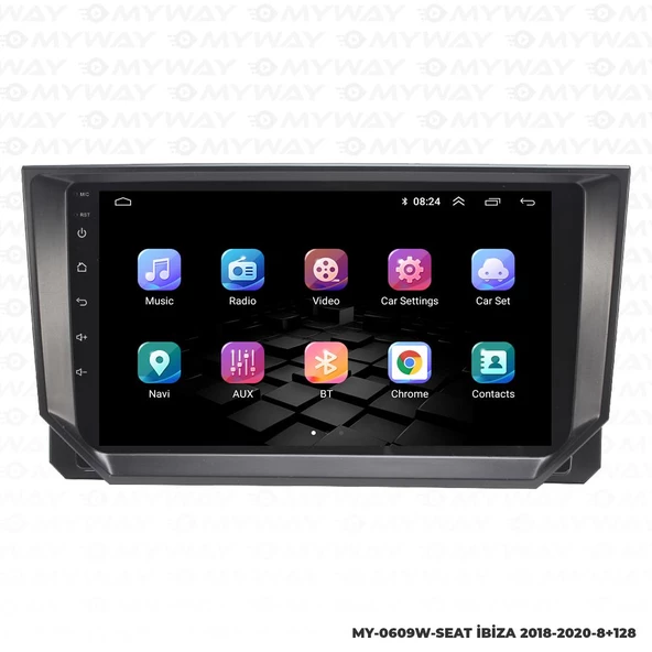 Araç Multimedya Seat İbiza Android 12 Carplay 4Gb Ram + 64Gb Hdd 2018-2020 Navigasyon Ekran MYW - 7