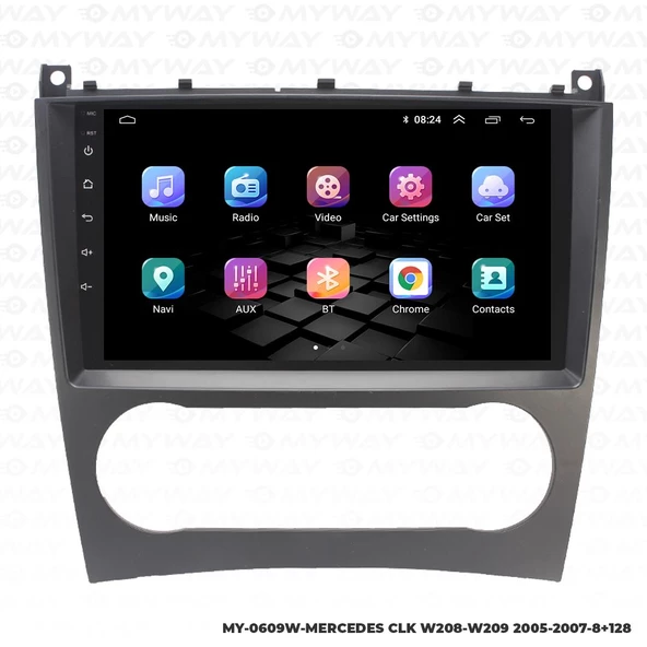 Araç Multimedya Mercedes W208 Android 12 Carplay 4Gb Ram + 64Gb Hdd Navigasyon Ekran MYW - Resim 7