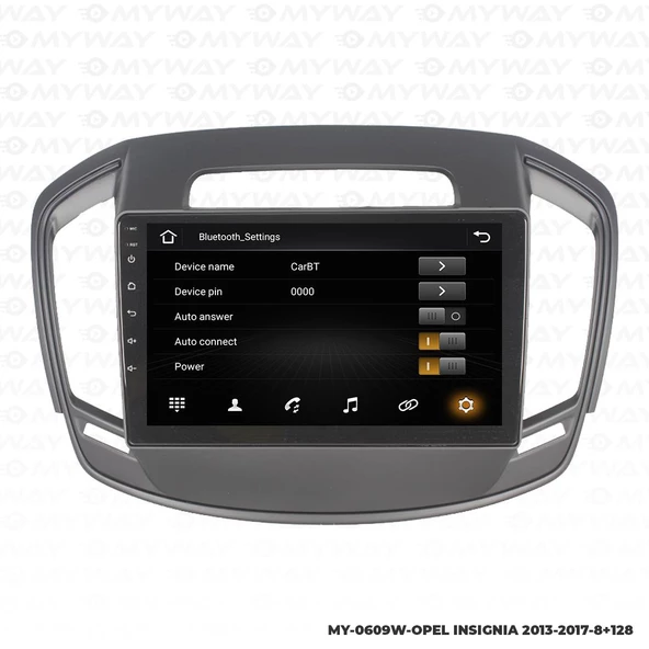 Araç Multimedya Opel İnsignia Android 12 Carplay 4Gb Ram + 64Gb Hdd 2013-2017 Navigasyon Ekran MYW - Resim 3
