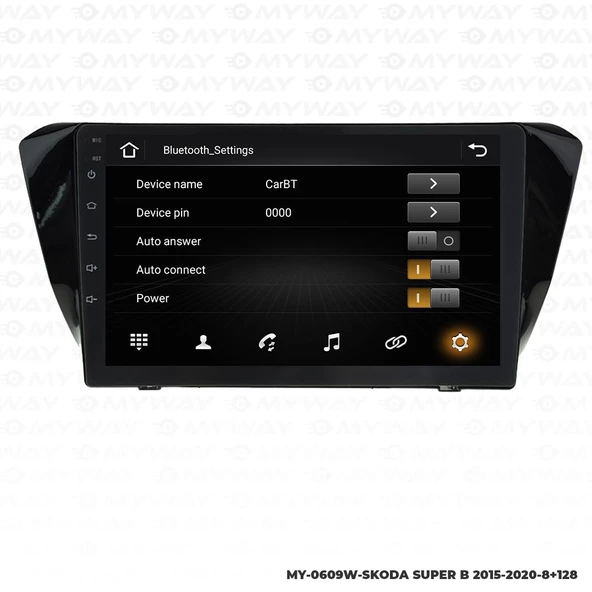 Araç Multimedya Skoda Superb Android 12 Carplay 4Gb Ram + 64Gb Hdd 2015-2020 Navigasyon Ekran MYW - Resim 3