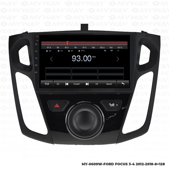 Araç Multimedya Ford Focus 4 Android 12 Carplay 4Gb Ram + 64Gb Hdd 2012-2018 Navigasyon Ekran MYW - 4