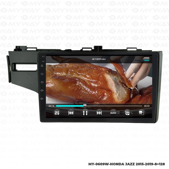 Araç Multimedya Honda Jazz Android 12 Carplay 4Gb Ram + 64Gb Hdd 2015-2019 Navigasyon Ekran MYW ürün görseli 1