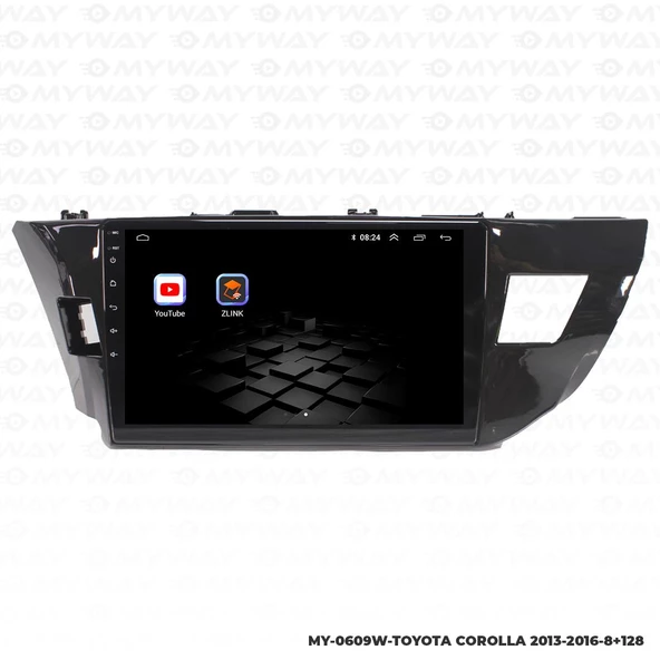 Araç Multimedya Toyota Corolla Android 12 Carplay 4Gb Ram + 64Gb Hdd 2013-2016 Navigasyon Ekran MYW - 5