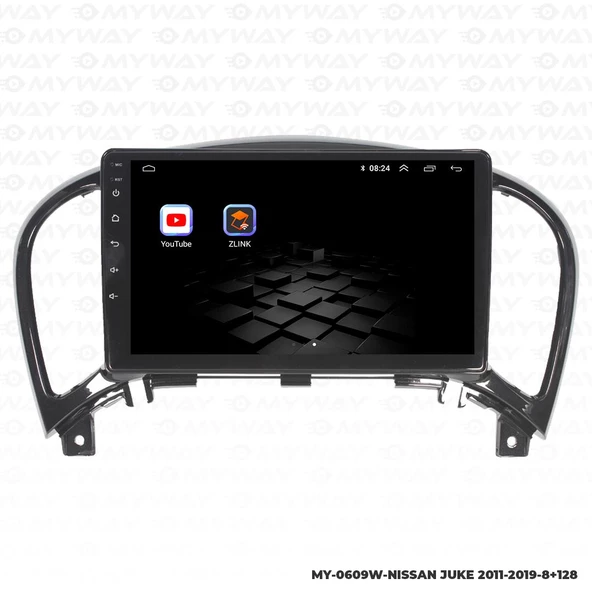 Araç Multimedya Nissan Juke Android 12 Carplay 4Gb Ram + 64Gb Hdd Navigasyon Ekran MYW - Resim 5