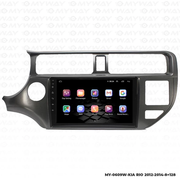 Araç Multimedya Kia Rio Android 12 Carplay 4Gb Ram + 64Gb Hdd 2012-2014 Navigasyon Ekran MYW - Resim 6