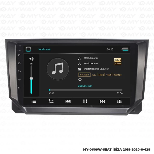 Araç Multimedya Seat İbiza Android 12 Carplay 4Gb Ram + 64Gb Hdd 2018-2020 Navigasyon Ekran MYW - 2