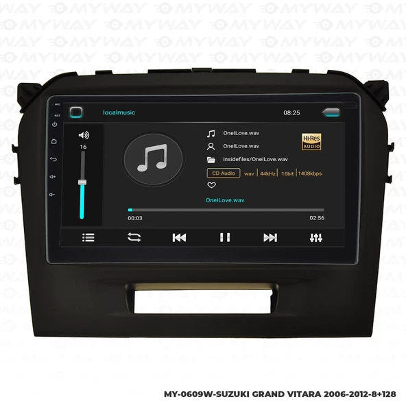 Araç Multimedya Suzuki Grand Vitara Android 12 Carplay 4Gb Ram + 64Gb Hdd 2006-2012 Navigasyon Ekran MYW - Resim 2