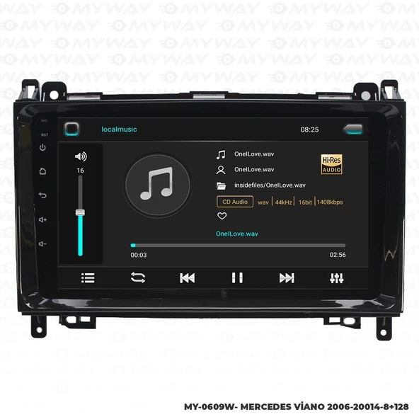 Araç Multimedya Mercedes Viano Android 12 Carplay 4Gb Ram + 64Gb Hdd 2006-2014 Navigasyon Ekran MYW - 2
