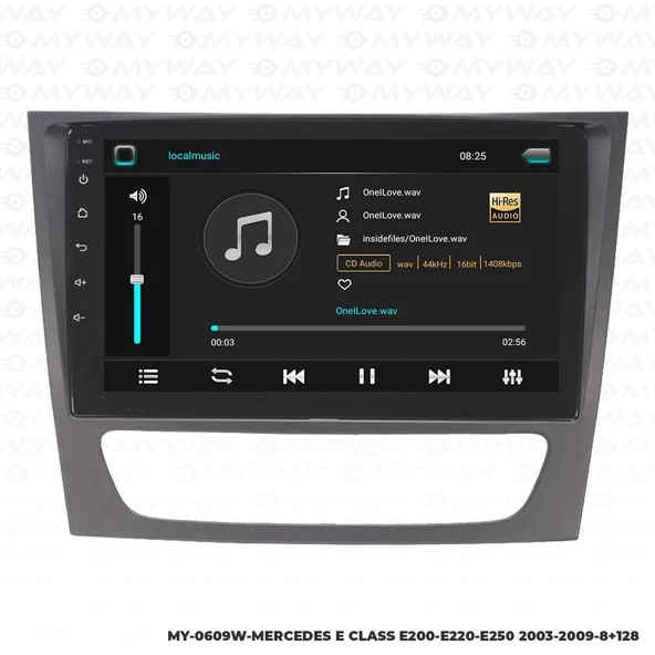 Araç Multimedya Mercedes E250 Android 12 Carplay 4Gb Ram + 64Gb Hdd Navigasyon Ekran MYW - 2