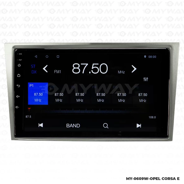 Araç Multimedya Opel Corsa E Android 12 Carplay 4Gb Ram + 64Gb Hdd Navigasyon Ekran MYW - Resim 2