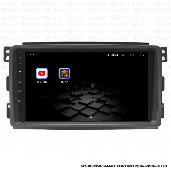 Araç Multimedya Smart Forfour Android 12 Carplay 4Gb Ram + 64Gb Hdd Navigasyon Ekran MYW - Resim 5