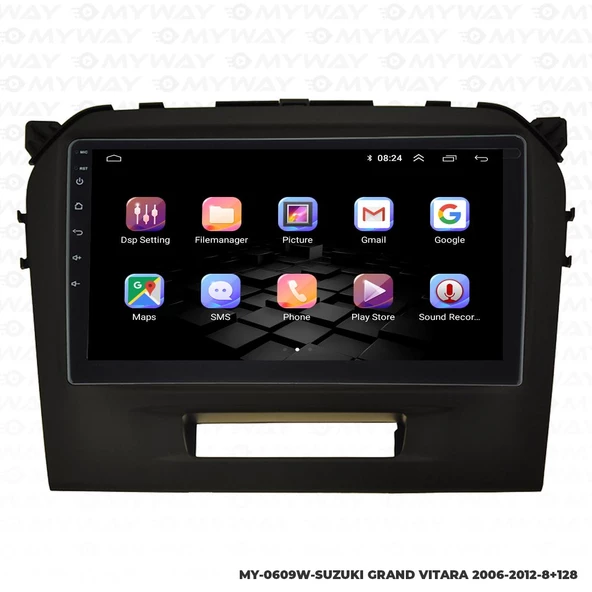 Araç Multimedya Suzuki Grand Vitara Android 12 Carplay 4Gb Ram + 64Gb Hdd 2006-2012 Navigasyon Ekran MYW - Resim 6