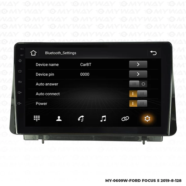 Araç Multimedya Ford Focus 5 Android 12 Carplay 4Gb Ram + 64Gb Hdd Navigasyon Ekran MYW - 3