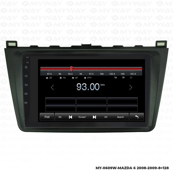 Araç Multimedya Mazda 6 Android 12 Carplay 4Gb Ram + 64Gb Hdd 2008-2009 Navigasyon Ekran MYW - Resim 4