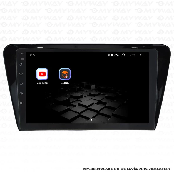 Araç Multimedya Skoda Octavia Android 12 Carplay 4Gb Ram + 64Gb Hdd 2015-2020 Navigasyon Ekran MYW - Resim 5