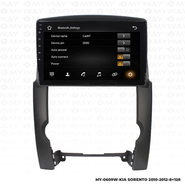 Araç Multimedya Kia Sorento Android 12 Carplay 4Gb Ram + 64Gb Hdd 2010-2012 Navigasyon Ekran MYW - Resim 3