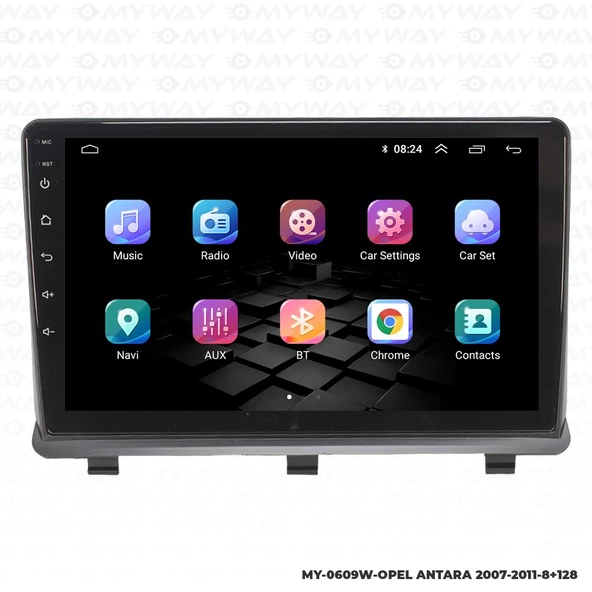 Araç Multimedya Opel Antara Android 12 Carplay 4Gb Ram + 64Gb Hdd Navigasyon Ekran MYW - Resim 7