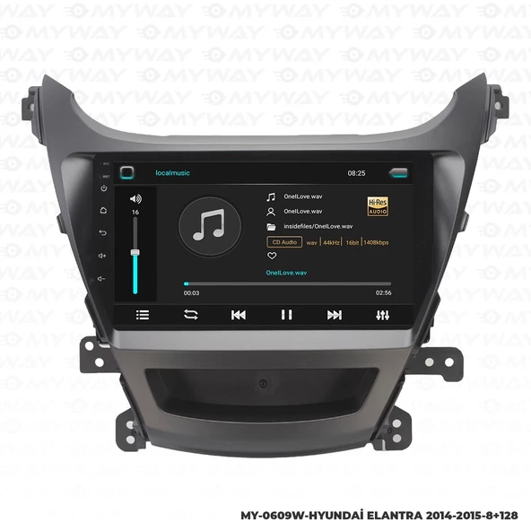 Araç Multimedya Hyundai Elantra Android 12 Carplay 4Gb Ram + 64Gb Hdd 2014-2015 Navigasyon Ekran MYW - Resim 2