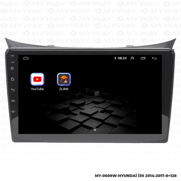 Araç Multimedya Hyundai İ30 Android 12 Carplay 4Gb Ram + 64Gb Hdd 2014-2017 Navigasyon Ekran MYW - Resim 5